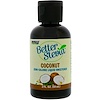 Now Foods, Better Stevia, Zero-Calorie Liquid Sweetener, Coconut, 2 fl oz (59 ml)