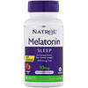 Natrol, Мелатонин, быстрорастворимый, максимальный эффект, клубника, 10 мг, 60 таблеток