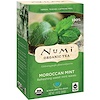 Numi Tea, Органический чай, травяные чаи, марокканская мята, без кофеина, 18 чайных пакетиков, 1,40 унц. (39,6 г)