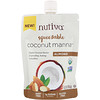 Nutiva, Органическое сжимаемое кокосовое масло, Coconut Manna, со вкусом миндаля, 176 г