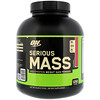 Optimum Nutrition, Serious Mass, порошок с высоким содержанием белка для набора веса, со вкусом клубники, 2,72 кг (6 фунтов)