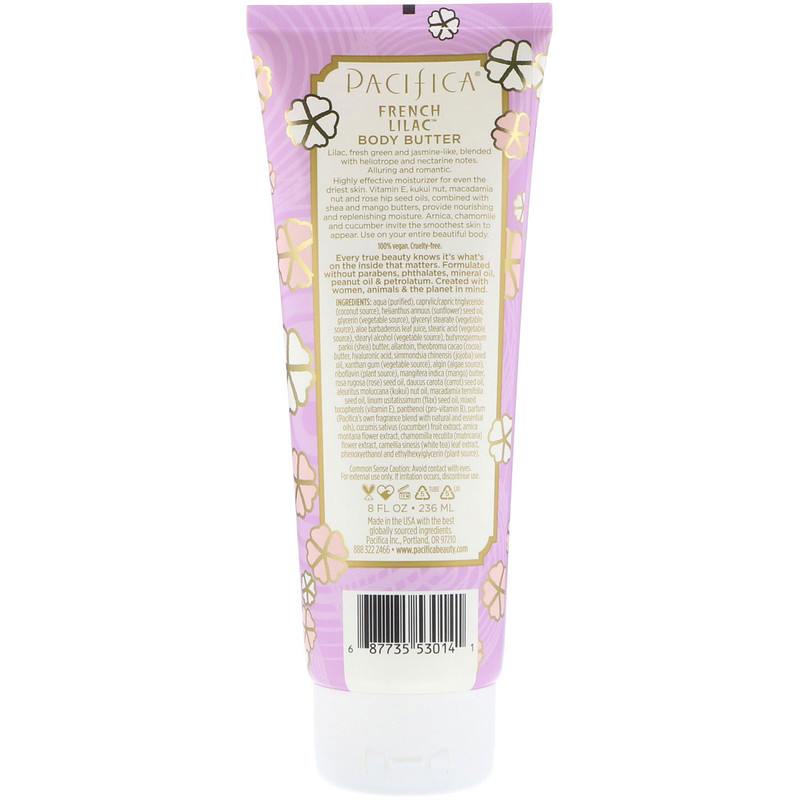 Pacifica, Body Butter, French Lilac, 8 fl oz (236 ml) iHerb