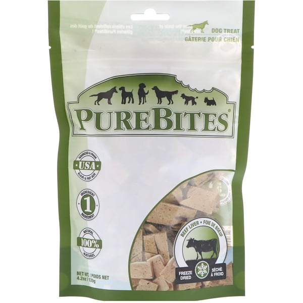Pure Bites, Freeze Dried, Beef Liver, Dog Treat, 4.2 oz (120 g) iHerb