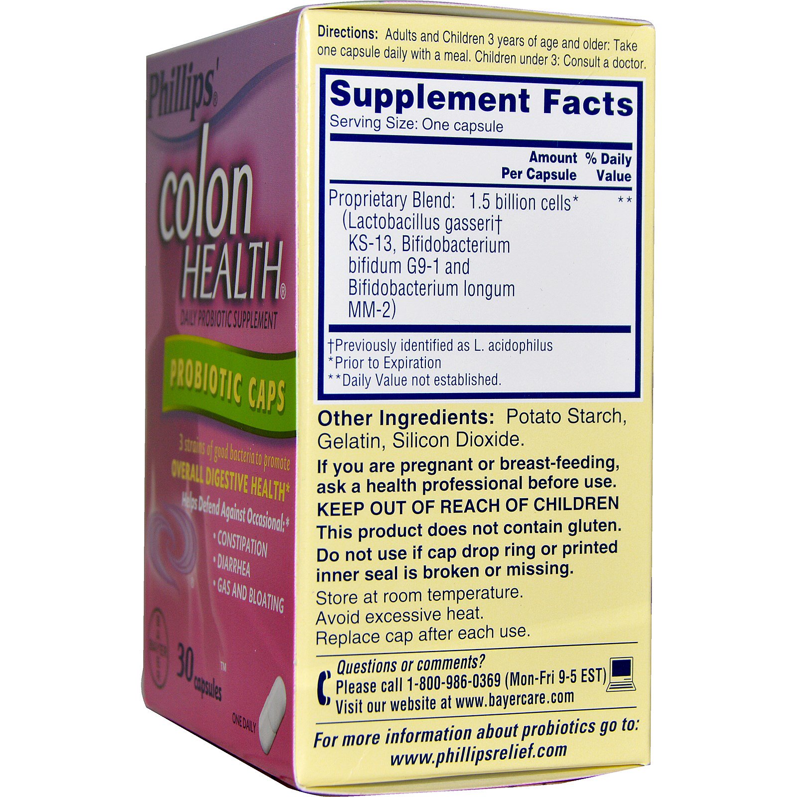 Phillip's, Colon Health Daily Probiotic Supplement, 30 Capsules iHerb