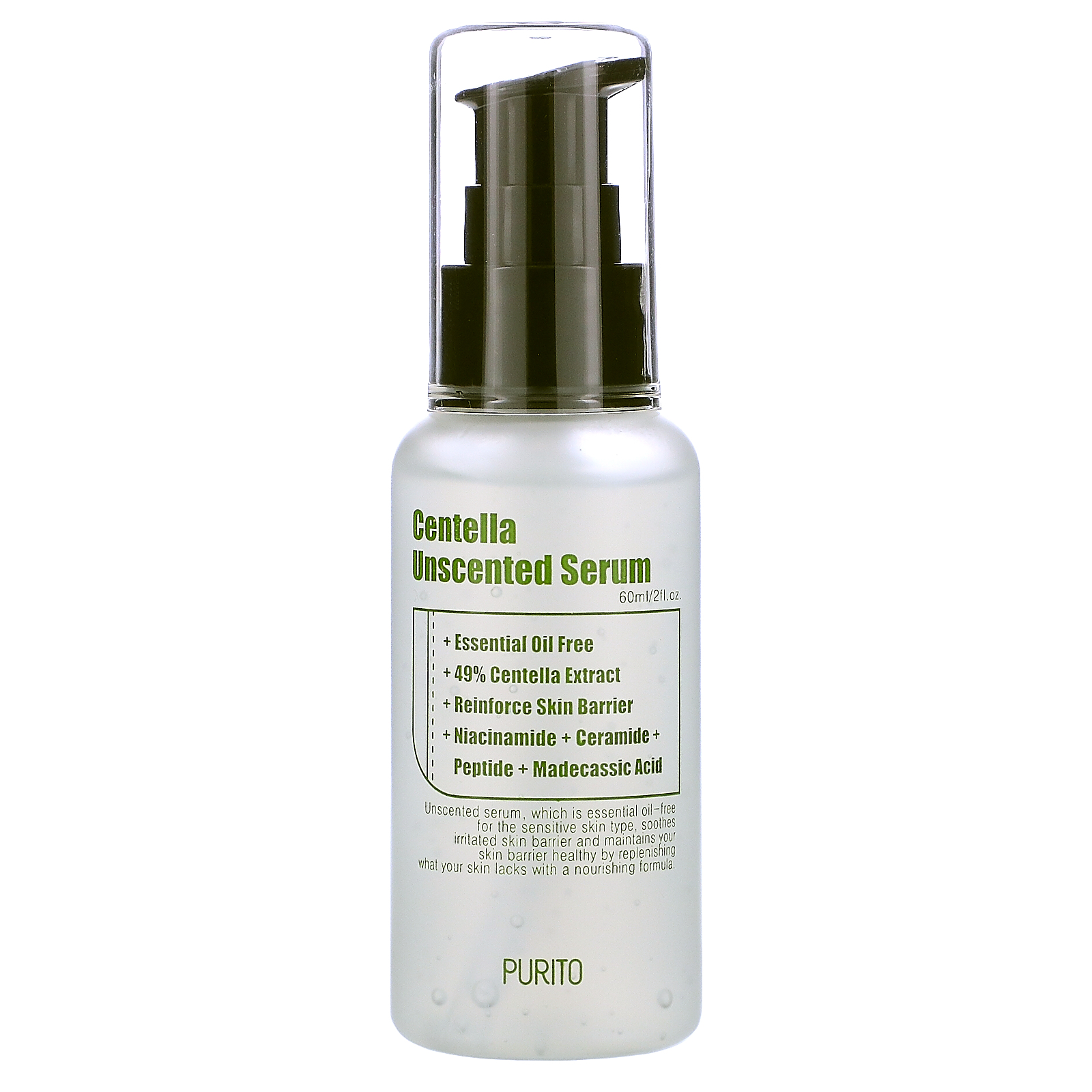 Purito Centella Unscented Serum 2 Fl Oz 60 Ml Purito Centella Unscented Serum 2 Fl Oz 60 Ml