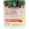 PlantFusion, Комплекс с растительными пептидами, Collagen Beauty, клубничный лимонад, 180 г