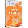 Plum Organics, Детские органические снеки из мягких фруктовых кусочков Teensy Fruits, персик, от 12 месяцев, 5 упаковок, весом 10 г (0,35 унции) каждая