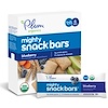 Plum Organics, Батончики Mighty Snack, черника, 6 батончиков, каждый по 0.67 унц. (19 г.)