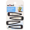 Scunci, Зажимы для волос Effortless Beauty, коричневые, 4 штуки