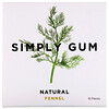 Simply Gum, Жевательная резинка, Натуральный фенхель и лакрица, 15 штук