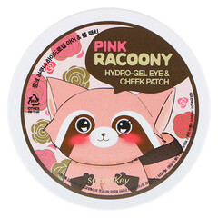 Secret Key, Аппликационные пластинки для глаз и щек с увлажняющим гелем Pink Racoony, 60 пластинок - iHerb