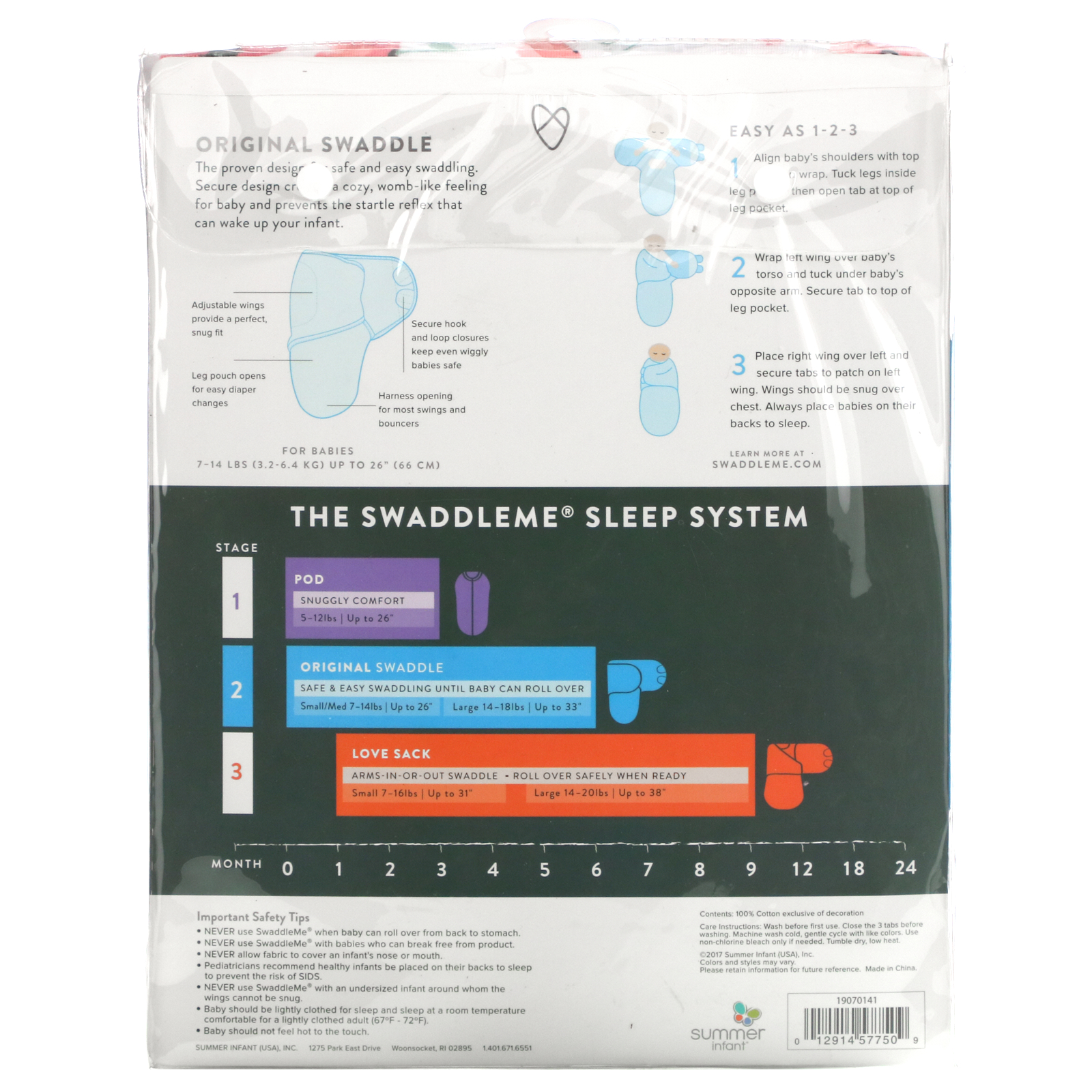 small medium swaddleme