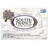 South of France, Кусковое мыло французского помола с органическим маслом ши, с запахом букета фиалок, 170 г