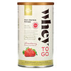 Solgar, Whey To Go, порошок сывороточного белка, клубника, 453,5 г (16 унций)