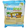SeaSnax, "Classic" Olive, Roasted Seaweed Snack, Four Pack, 5 sheets (.54 oz) Each