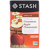 Stash Tea, Травяной чай с ароматом корицы, яблока и аптечной ромашки, без кофеина, 20 чайных пакетиков, 1,4 унции (40 г)