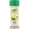 True Citrus, True Lemon, Кристаллизованный лимон и перец, Без соли, 2,12 унц. (60 г)