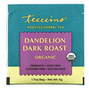 Teeccino, Organic Roasted Herbal Tea, Dandelion Dark Roast, Caffeine Free, 10 Tea Bags, 2.12 oz (60 g)