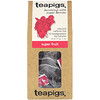 TeaPigs, Bursting with Super Berries, Super Fruit, Caffeine Free, 15 Tea Temples, 1.3 oz (37.5 g)