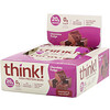 ThinkThin, Высокопротеиновые батончики, шоколадная помадка, 10 батончиков по 60 г (2,1 унции)