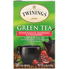 Twinings, Зелёный чай, гранат, малина и клубника, 20 пакетиков, 30 г