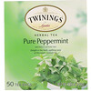 Twinings, Травяной чай, чистая перечная мята, без кофеина, 50 чайных пакетиков, 100 г