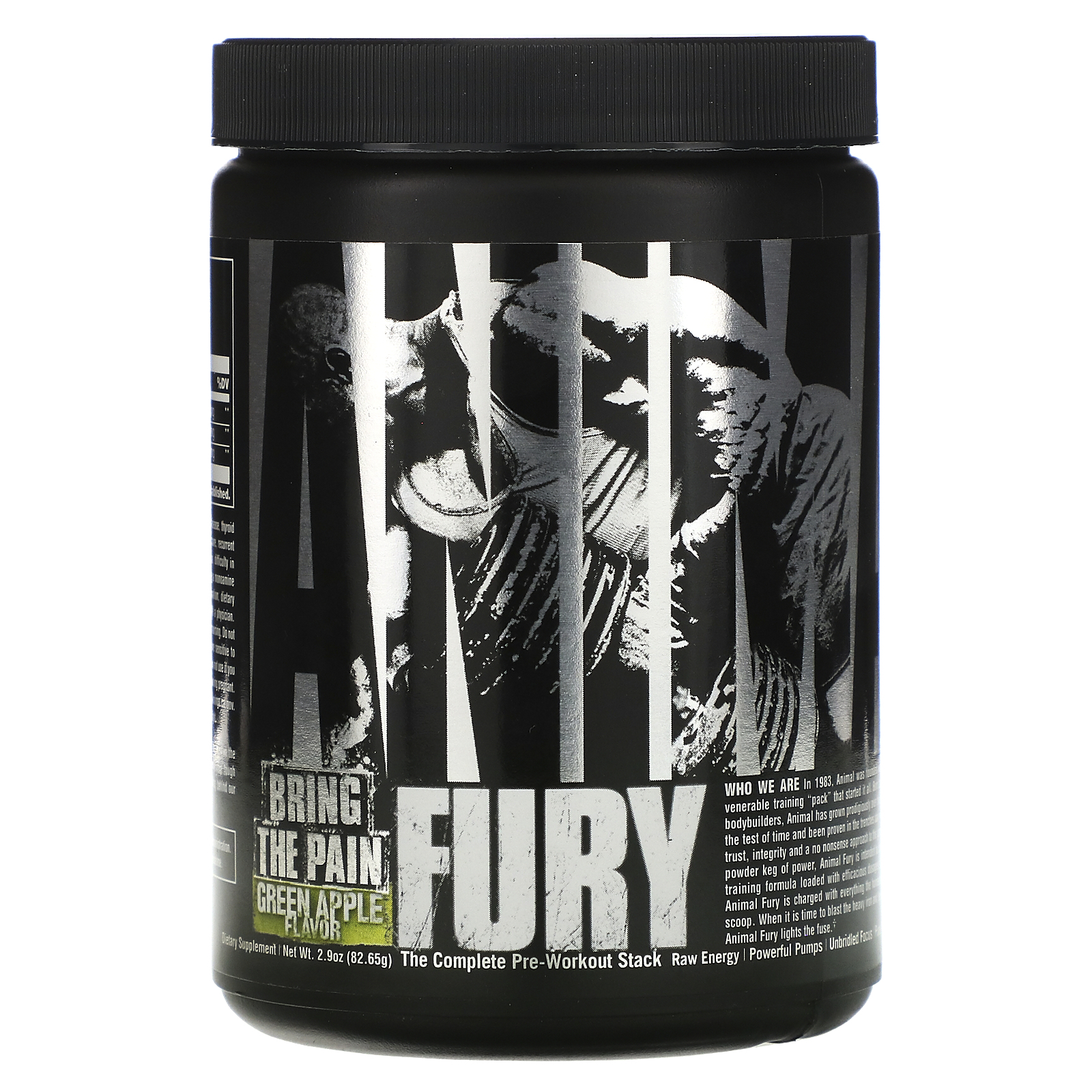 Universal Nutrition, Animal Fury, Green Apple, 82.65 g iHerb