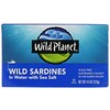 Wild Planet, Дикие сардины в жидкости с морской солью, 4,4 унции (125 г)