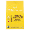 Wedderspoon, Органические капли из меда манука, лимон и пчелиный прополис, 120 г (4 унции)