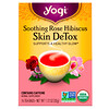 Yogi Tea, Skin DeTox, успокаивающая роза и гибискус, 16 чайных пакетиков, 112 унц. (32 г)