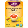 Yogi Tea, Roasted Dandelion Spice Detox, без кофеина, 16 чайных пакетиков, 0,85 унц. (24 г)