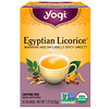 Yogi Tea, Egyptian Licorice (Египетская лакрица), без кофеина, 16 чайных пакетиков, 36 г (1,27 унции)