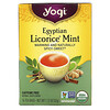 Yogi Tea, Египетская лакрица и мята, без кофеина, 16 чайных пакетиков, 1,12 унции (32 г)