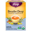 Yogi Tea, Органический чай Breathe Deep (Дышите глубоко), без кофеина, 16 чайных пакетиков, 32 г (1,12 унции)