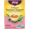 Yogi Tea, Echinacea Immune Support, без кофеина, 16 чайных пакетиков, 24 г (0,85 унции)