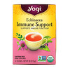 Yogi Tea, Echinacea Immune Support, без кофеина, 16 чайных пакетиков, 24 г (0,85 унции)
