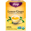 Yogi Tea, Lemon Ginger, без кофеина, 16 чайных пакетиков, 36 г (1,27 унции)