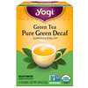 Yogi Tea, Зеленый чай Pure Green Decaf, 16 чайных пакетиков, 1.09 унций (31 г)
