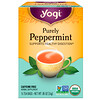 Yogi Tea, Organic, Purely Peppermint, без кофеина, 16 чайных пакетиков, 0,85 унции (24 г)