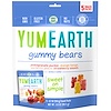 YumEarth, Жевательные мишки, вкусы в ассортименте, 5 упаковок снеков, вес каждой 19,8 г (0,7 унции)