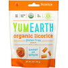 YumEarth, Мягкая пищевая персиковая лакрица без глютена + Вкусно, 5 унций (140 г)
