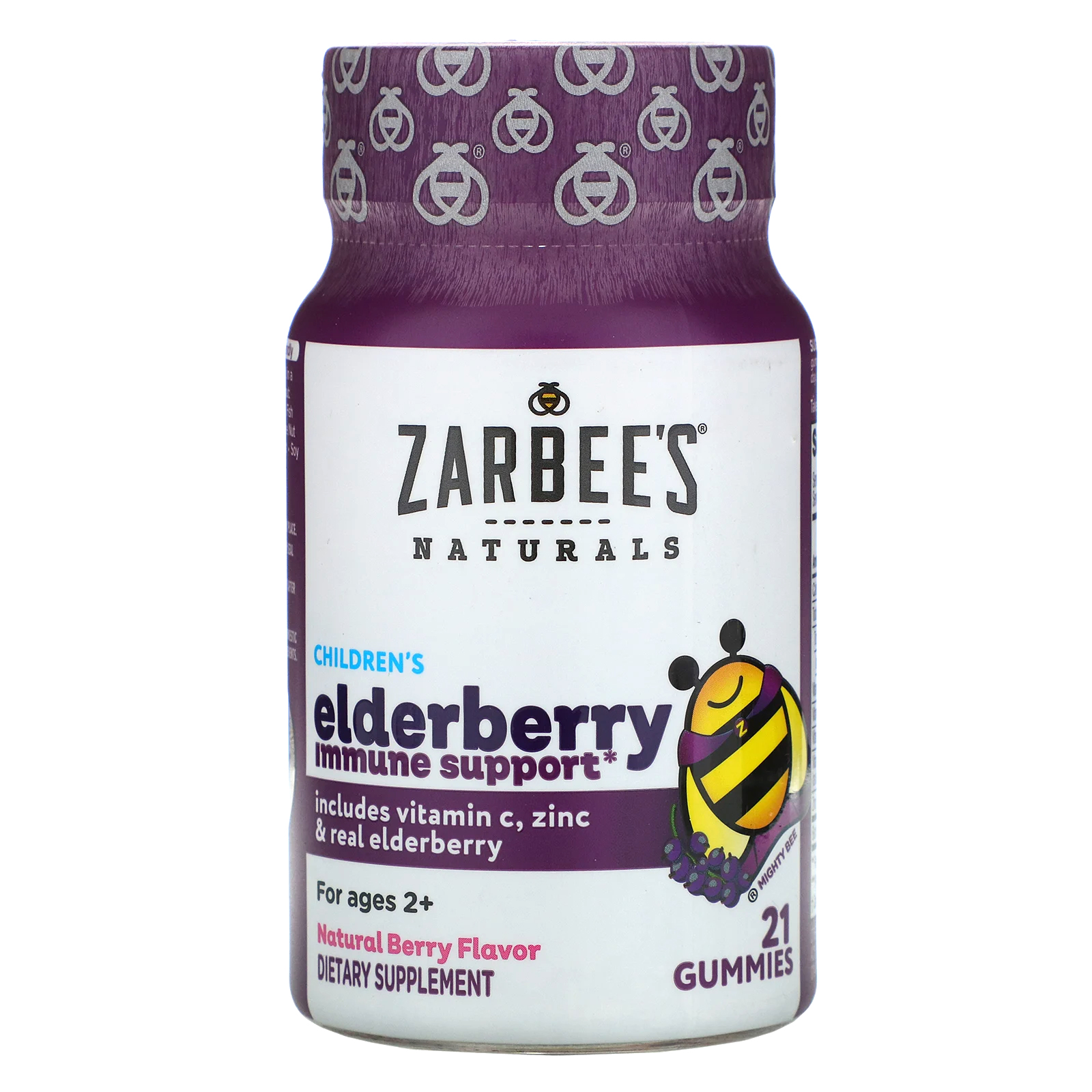 Zarbee's, Children's Mighty Bee, Elderberry Immune Support, Natural